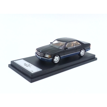 Mercedes 500 SEC (C126) black/blue - skala 1:64 - Shadow